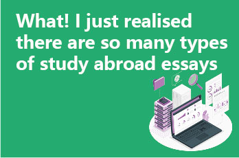 What! I just realised there are so many types of study abroad essays ‼️