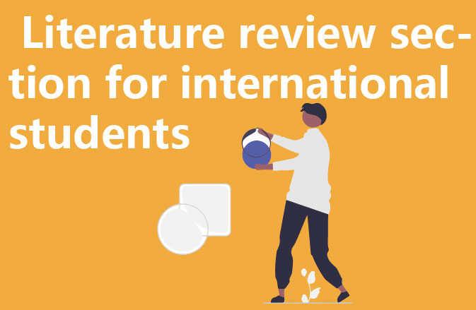 Literature review section for international students