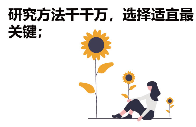 研究方法千千万，选择适宜最关键；