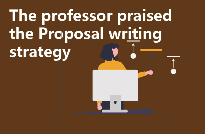 The professor praised the Proposal writing strategy