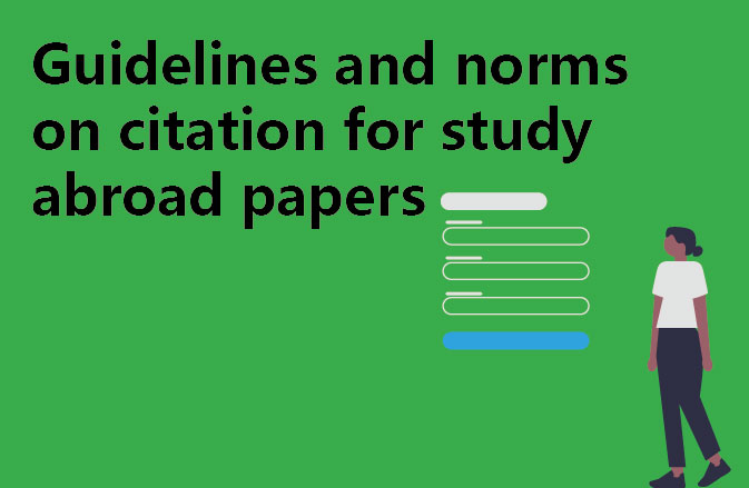 Guidelines and norms on citation for study abroad papers
